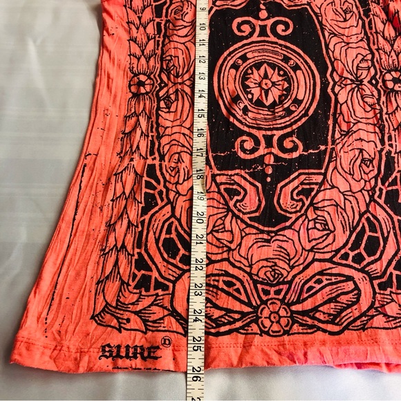 Sure Orange Black Raceback Tank Top - Picture 12 of 16